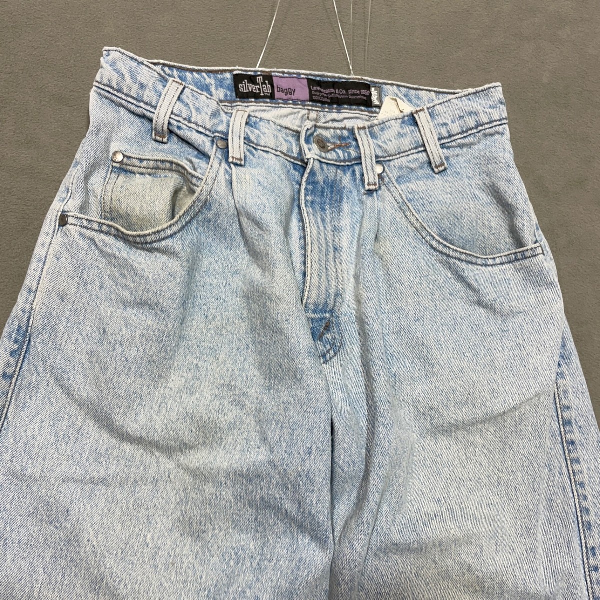 【希少】　90s Levi’s silverTab baggy W32 L30 Vintage Levis Jeans Baggy Silvertab Wide Straight 30 Denim