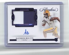 Kayshon Boutte 2023 Panini Flawless Rookie Auto Patch Blue 1/15