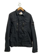 DIESEL 00s Men's Cotton Jacket Black Size L Vintage Classic