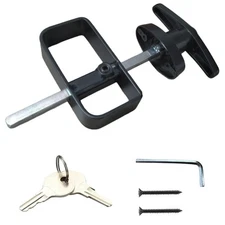 WellMade Shed Door Latch, T Handle Lock Kit, 5½" Storage Barn Playhouse & Chi...