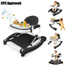 5 In 1 Baby Walker w/ Height Adjustble,Rocking,Music Light for Infant Boys Girls