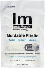 Thermoplastic Beads for DIY Crafts, Sculpting  Repair - 6oz White Pellets