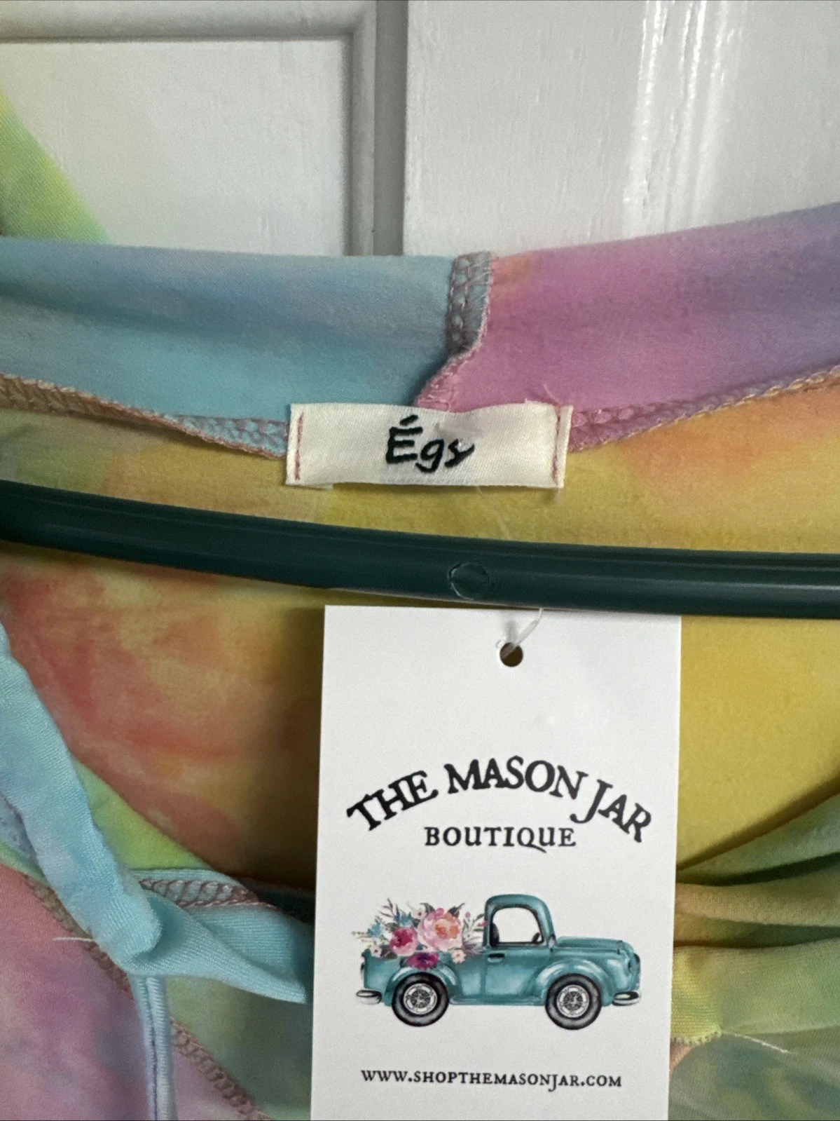 VETEMENTS Felpa con cappuccio E'gy Taffy (multicolore) tie dye taglia XL unisex arcobaleno di colori