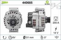 Valeo Lichtmaschine 14V 200A FüR MERCEDES-BENZ CLS Sprinter 3,5-T 5-T E-Klasse