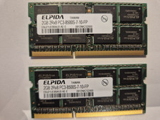 Elpida/Mircon 2x2GB RAM DDR3 1066 MHz 4GB 2Rx8 PC3 8500S SO-DIMM