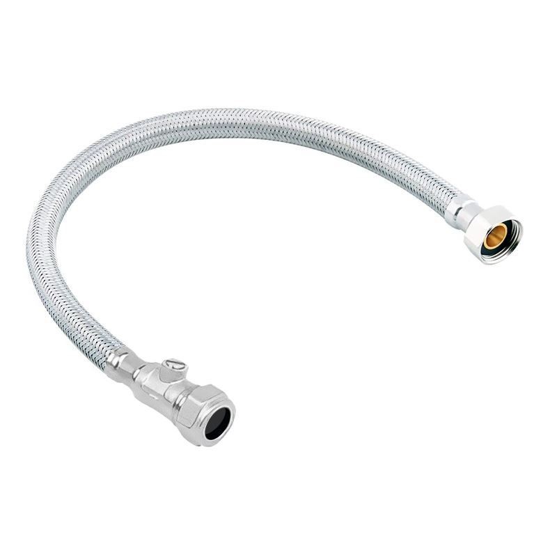 PACK OF 5 - 15mm x 3/4"" 300mm Flexible Isolating Tap Hose WRAS - Get Next Day - Image 2