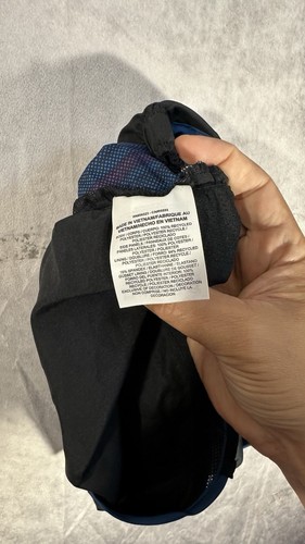 Nike Tempo Running Shorts Womens Large Black Blue Dri-FIT Mid Rise Brief-Lined - Picture 6 of 13