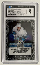 Sergei Makarov 2024 Leaf Metal CGC Mint 9 Black Shimmer 1/1 Pre-Production Proof