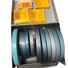 Mixed Vintage 8mm Home Movie Film Reels Kodak Boxes Metal Storage Case Lot 50 60
