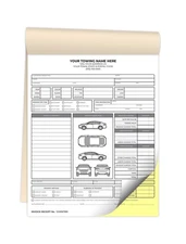 Custom Printed 8.5 x 11 inches Carbonless Towing Invoice Receipt Books - NCR ...