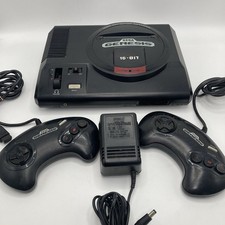 Original Sega Genesis 16 Bit System Model: 1601 Console w/ 2 Controllers Power