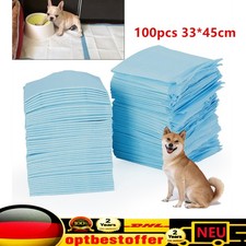 100 tlg Pipi Trainingsmatte Welpenunterlage Hunde Katze Pinkeln Pads PE + Papier