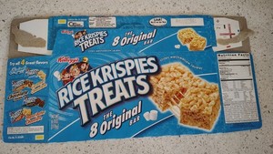 Vintage Food Packaging RICE KRISPIES TREATS BOX 2000 Try All Four AD no premiums