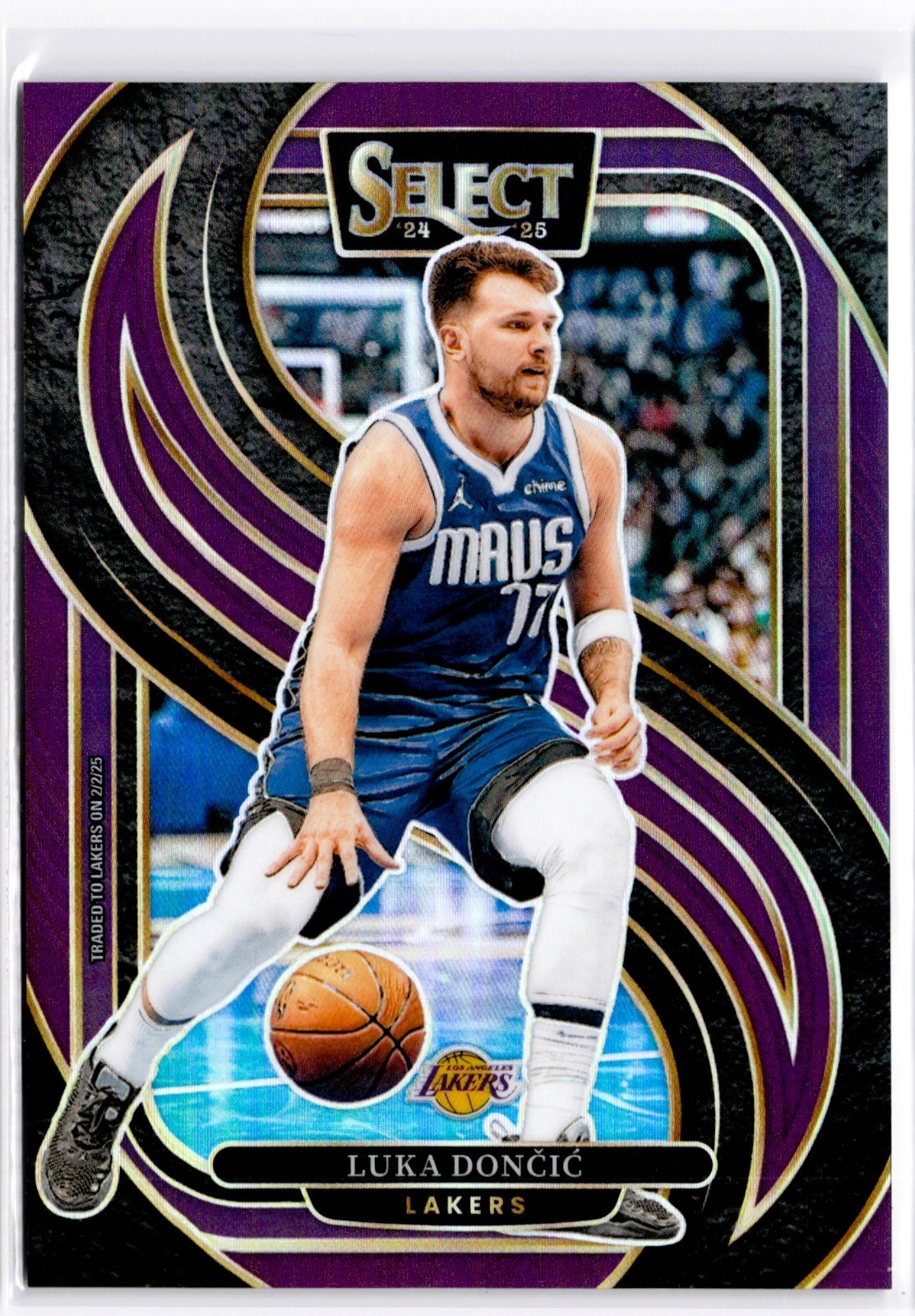 2024-25 Select #141 Luka Doncic Purple Prizm /99 Premier Level LA Lakers