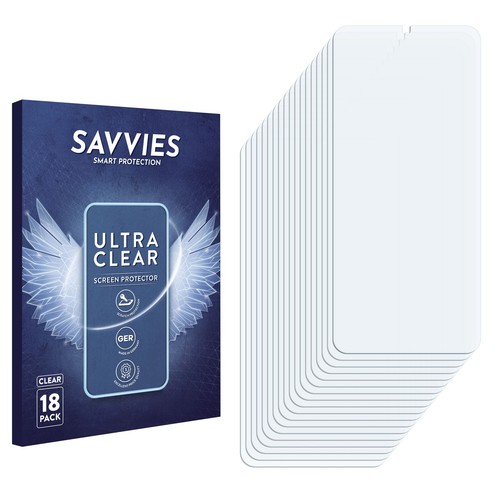 Savvies 18x Folie für Lava Z6 Schutzfolie Displayschutz Display Schutz Klar