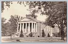 Hanover College Indiana The Auditorium Vintage Postcard