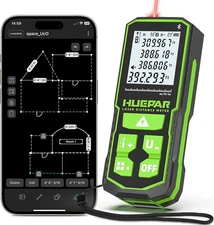 Huepar laser rangefinder, measuring range 395 feet