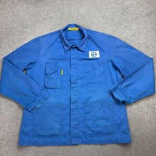 Veste française adulte grande toile bleue VINTAGE vêtements de travail...