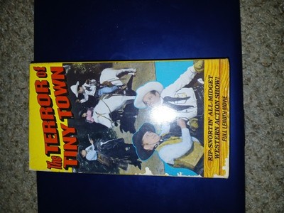 GoodTimes Home Video The Terror of Tiny Town VHS NTSC Full Screen NR English