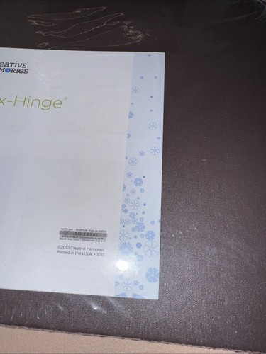 Creative Memories dunkelbraun Flex-Scharnier 8 x 8 Album Sammelalbum Neu mit Etikett KEINE SEITEN - Bild 2 von 2