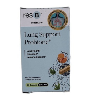 resbiotic resB Lung Support Probiotic Supplement - Lung Health Supplement NEW