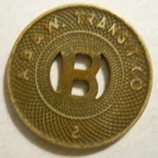 A. B. & W. Transit Company (Alexandria, Virginia) transit token - VA20M