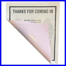 Heavy Duty Reinforced Plastic Coated Disposable Paper Automotive Floor Mat C...