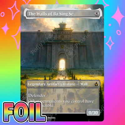 The Walls of Ba Sing Se FOIL Proxy Card Custom Fantasy Illustrated Art