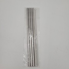 Stainless Steel Straws with Cleaning Brush Set of 4 Reusable