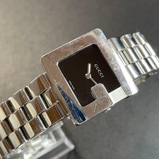 Gucci Women's Watch Black G Symbol 3600J Quartz 2-Hand Used