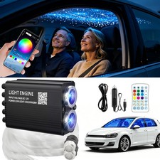 Auto LED Sternenhimmel RGBW APP Bluetooth 12V Glasfaser Licht Meteor Musik