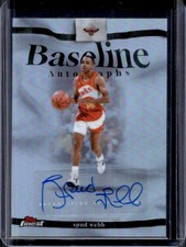 2025-26 Topps Finest Spud Webb Baseline Auto Refractor #BA-SW Hawks