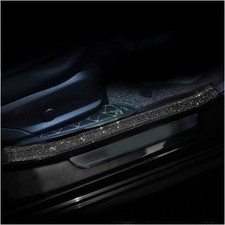 2PCS Car Door Edge Entry Guard, Bling Anti-Collis Color: BlackSize: 2.8 x 17.8