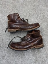 Botas Wolverine 1000 Mile Para Hombre Talla 10 Cuero Marrón Combate Vibram Hechas en EE. UU.