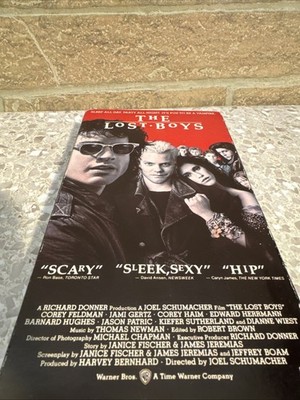 THE LOST BOYS 1987 VHS Warner Bros. Inc. Package Design & Summary 1991Good Used￼