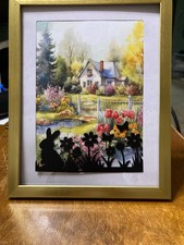 Handcrafted Spring Bunny Picture  Frame