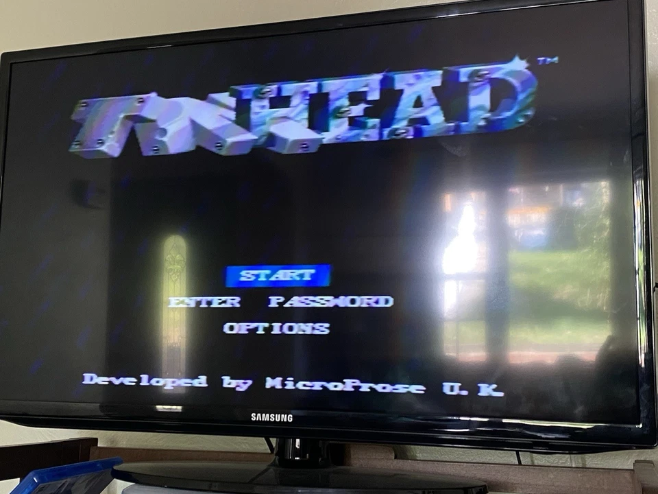 1993 Sega Genesis Tinhead CIB Cardboard Box Version Slight Damage To Box - Image 4 of 4