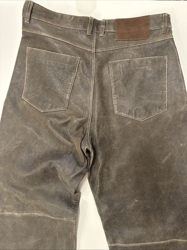 Zara Man Men’s 100% Leather Pants Size 31 NWT - Picture 6 of 6