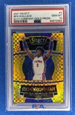 2021-22 Panini Select - Select Company Ben Wallace #5 Gold Prizm /10 PSA 10 🔥