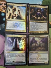 Lámina Mind Grind + Lámina Discípula del Engaño + 2 Grapas de Lámina Dimir EDH Cubo Como Nuevo