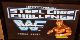NES WWF WRESTLEMANIA STEEL CAGE CHALLENGE NINTENDO VIDEO GAME, BOX  MANUAL UK