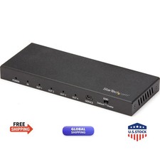 StarTech ST124HD202 4-Port HDMI Splitter 4K 60Hz HDMI 2.0b HDR 7.1 Audio 18Gbps