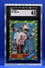 JERRY RICE~ 1986 Topps ROOKIE #161🔥SGC 6 EX/NM🔥HOF