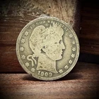 1909-O Barber Quarter Silver Key Date US Coin Good Details Nice Patina