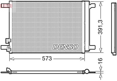 Kondensator Klimaanlage DENSO DCN32066 für SEAT VW GOLF 7 5G1 BQ1 BE1 BE2 BA5 B8