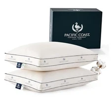  Goose Feather and Down Bed Pillows for Side and Back King (Pack of 2)