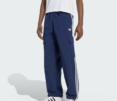 Adidas Originals Adicolor Classics 3-Stripes Blue Cargo Pants HR3362 Men Sz XS-L