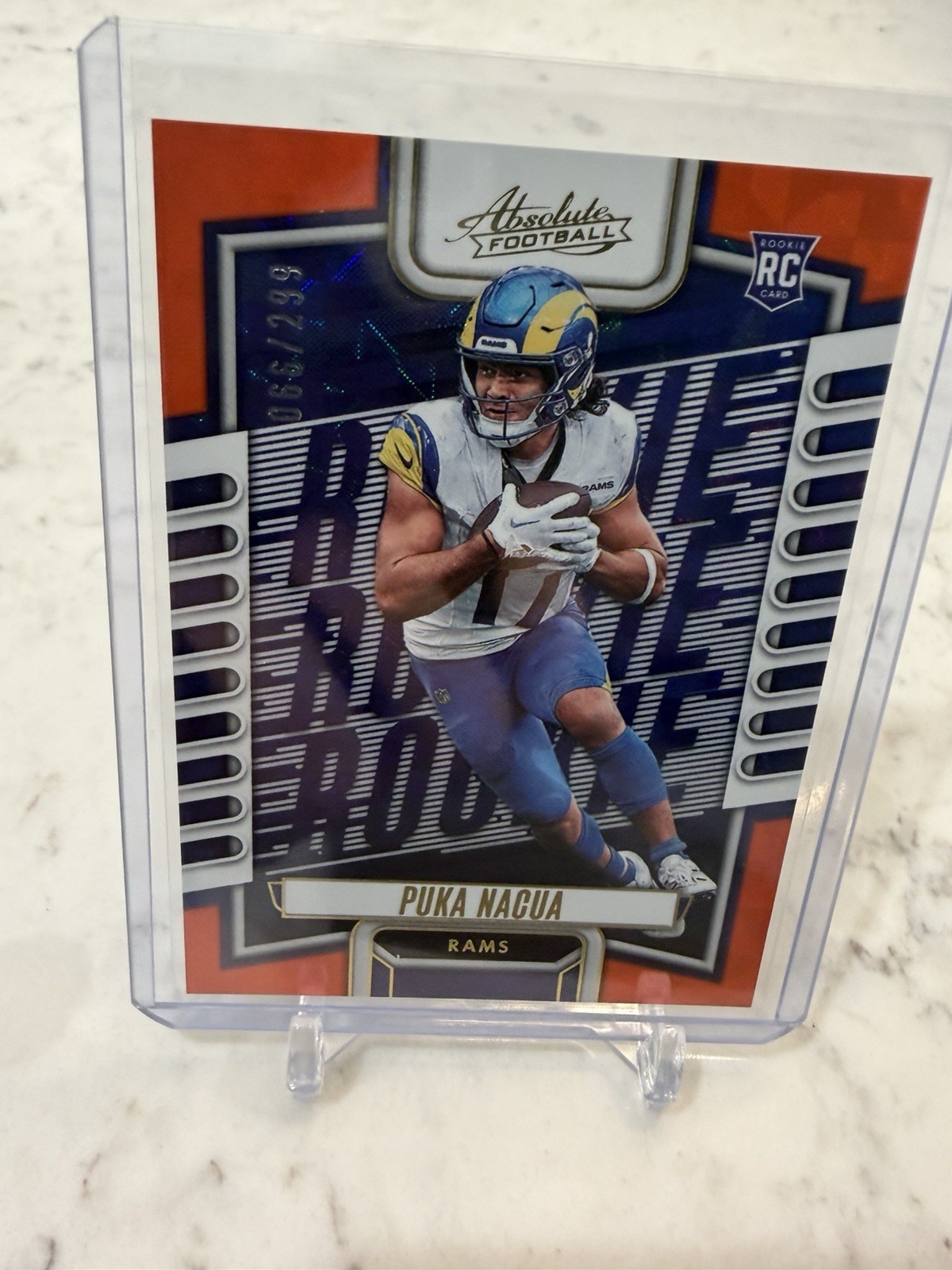 2023 Panini Absolute - Rookies Puka Nacua #189 Orange Mosaic /299 (RC)