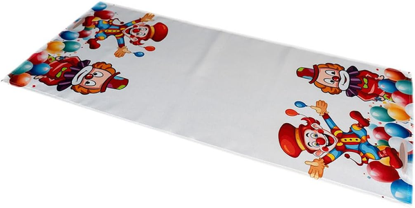 Tischdecke 85 X 85 Cm Druckmotiv Clown Mit Luftballons Tischtuch-image