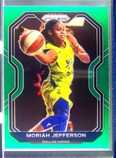 2021-22 Panini Prizm WNBA Moriah Jefferson Prizms Green #9 Wings